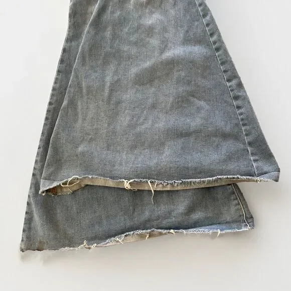 We the Free Jeans Womens 26 Blue Extreme Flare Bell-Bottoms‎ Float on Wide - Picture 5 of 10